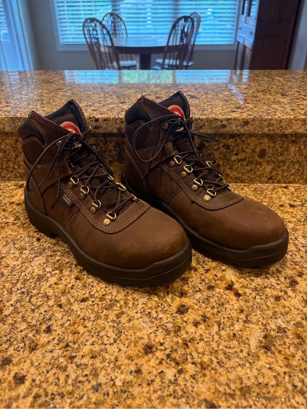 Red Wing Irish Setter Ely 6” Brown Leather Work Boots Men’s 8 83617 Waterproof